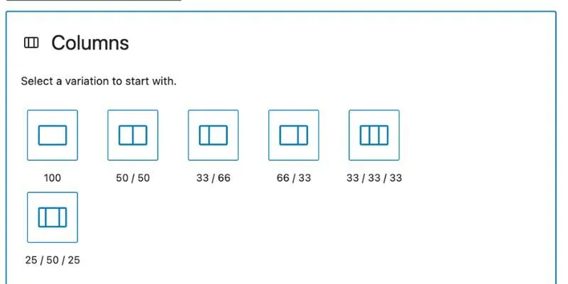 columns block