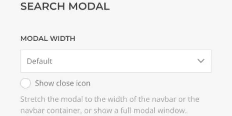 default width